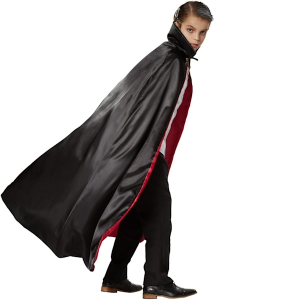tectake Maskeraddräkt för barn Elegant vampyrcape - 116 cm Röd
