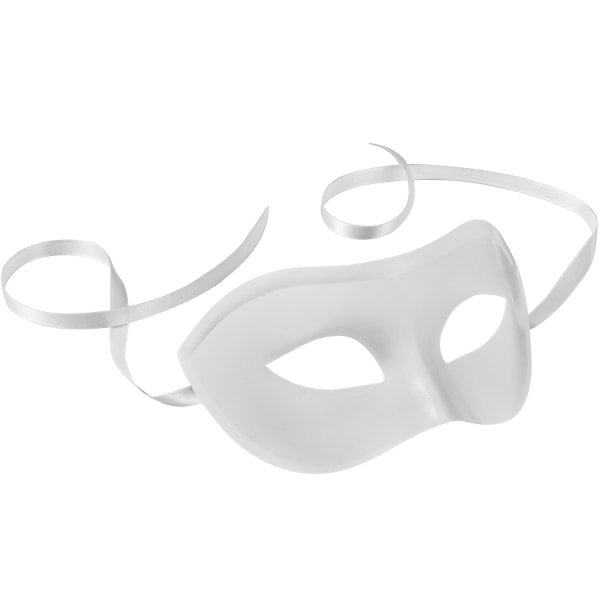 tectake Venetiansk mask, enfärgad ögonmask för maskerad Vit