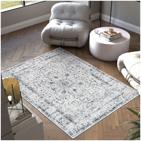 tectake Matta Aliya, kort lugg - 160 x 230 cm grå