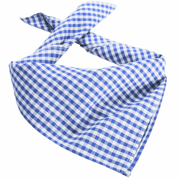 tectake Traditionell scarf (rutig) Ljusblå