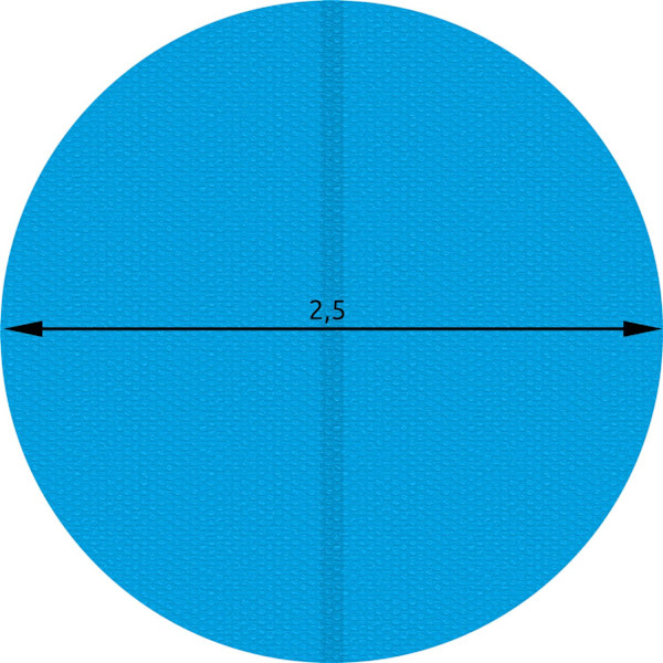 tectake Poolskydd runt - Ø 250 cm Blå