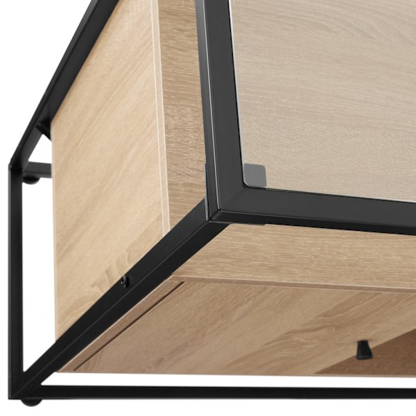 tectake Skänk Oldham 100x38x80,5cm Ljusbrun