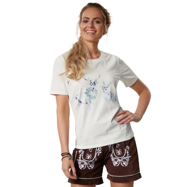 tectake T-Shirt Wildwechsel White L