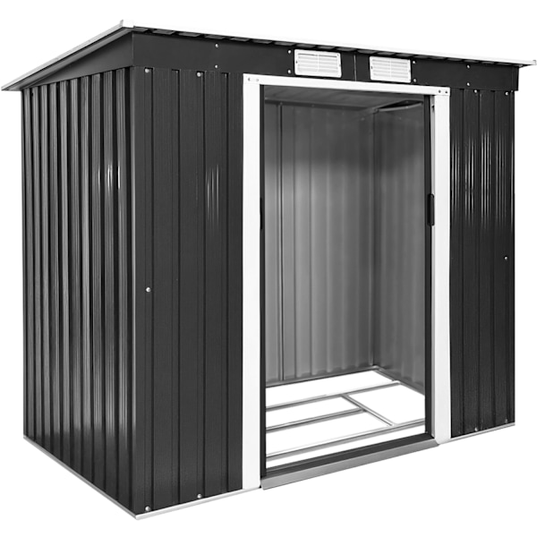 tectake Redskapsbod med snedtak 213x130x173cm Vit