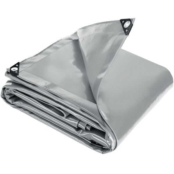 tectake Presenning - 4 x 5 m grå