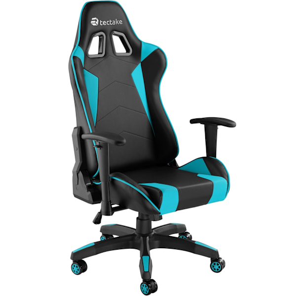 tectake Premium Gamingstol Twink Azurblå