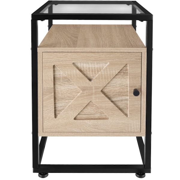 tectake Sängbord Kidderminster 40x43x60,5cm Ljusbrun