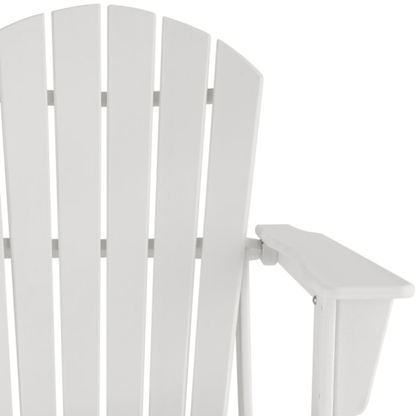 tectake Trädgårdsstol i Adirondack design Vit