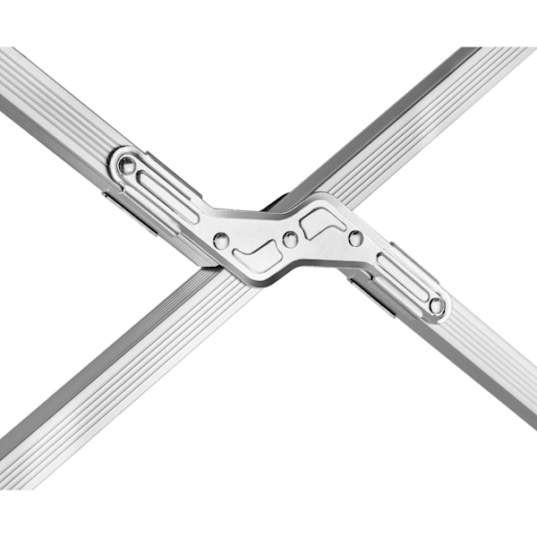 tectake 2 tältsängar i aluminium, hopfällbara Svart