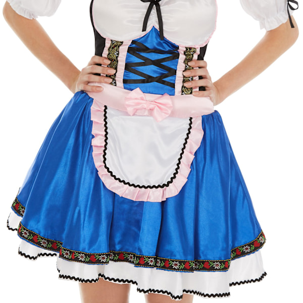 tectake Maskeraddräkt Dirndl Klänning till oktoberfest White XXL