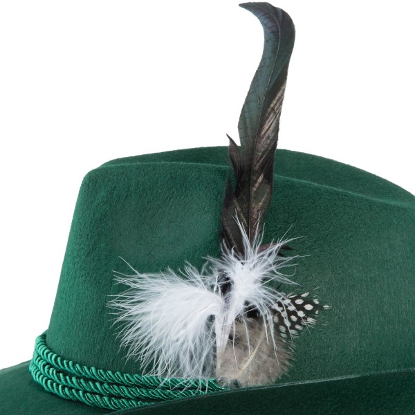 tectake Grön traditionell bayersk hatt med fjä 99b1 | Fyndiq