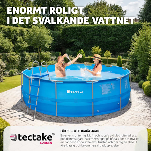 tectake Swimming Pool Merina Blå