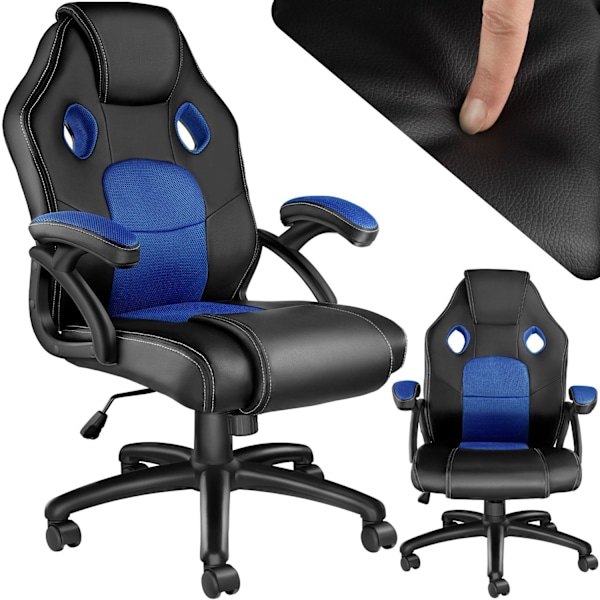 tectake Gamingstol Mike Blå