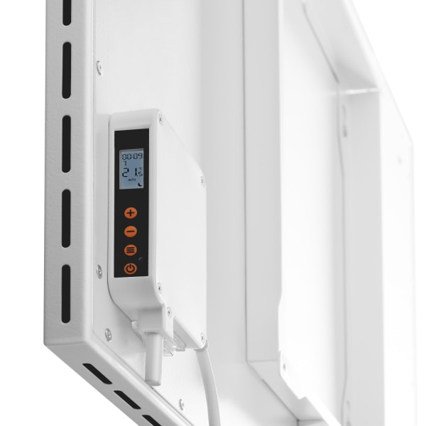 tectake Hybrid-infravärmare med termostat och tippskydd - 450 W Vit