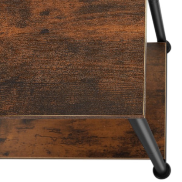 tectake Sidobord Yonkers 38,5x30x51,5cm Mörkbrun