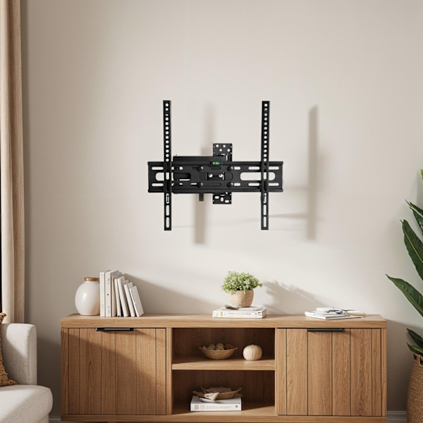 tectake Väggfäste TV för 26-75 tum lut-och vridbar, VESA max.: 400x400, till 50kg Svart
