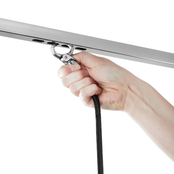 tectake Trimbord med koppel Silver