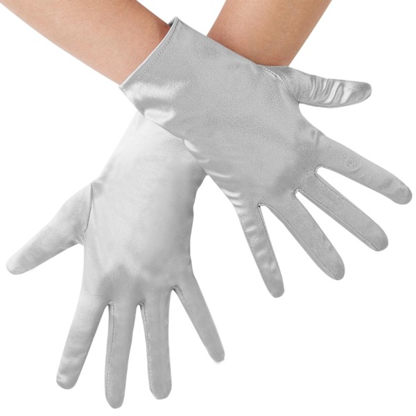 tectake Satinhandskar Silver