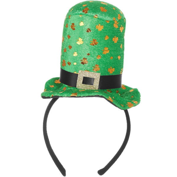 tectake St. Patrick’s Day minicylinderhatt gyllene klöver Grön