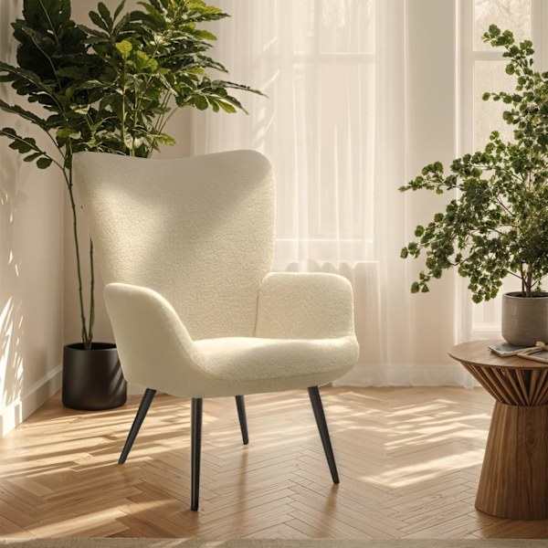 tectake Fåtölj Hygge, ergonomisk, belastningskapacitet 150 kg - Utan pall multifärg