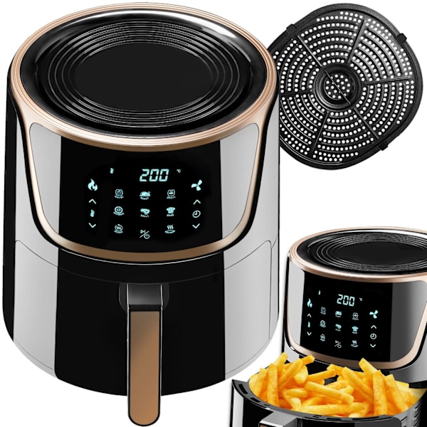 tectake Airfryer Mika 8.5 L Svart