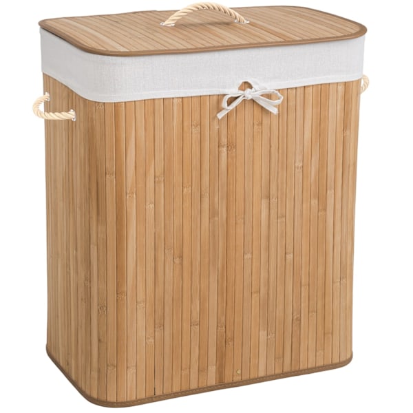 tectake Tvättkorg med tvättsäck - 100 L Beige