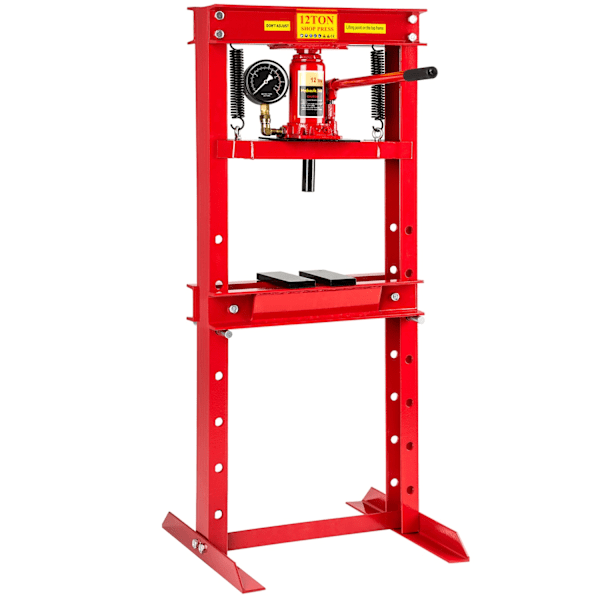 tectake Verkstadspress 12t Röd