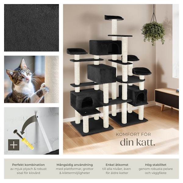 tectake Klösträd Entissar Svart