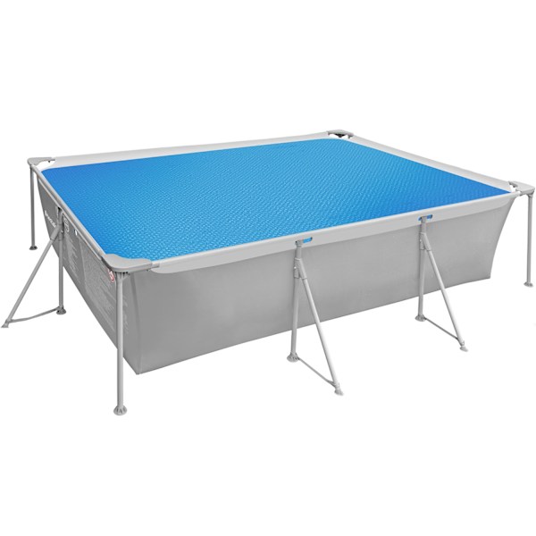 tectake Poolskydd rektangulär - 274 x 549 cm Blå