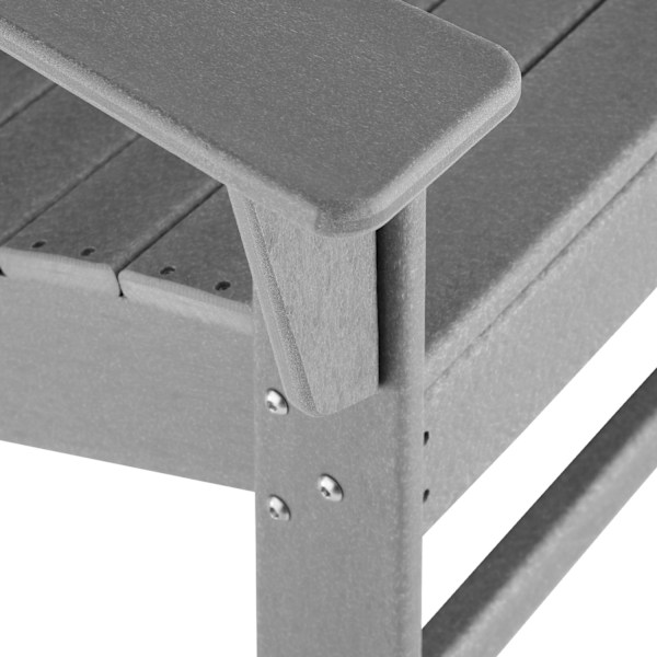 tectake Trädgårdsstol i Adirondack design Ljusgrå