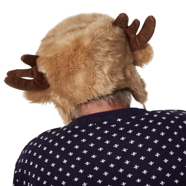 tectake Mjuk mössa med renmotiv Brun