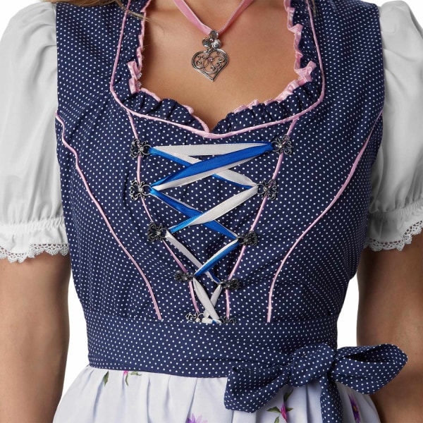 tectake Mini-Dirndl Garching modell 1 White XL