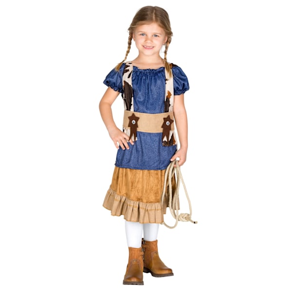 tectake Maskeraddräkt Cowgirl Wynonna Brown 140 (10-12y)