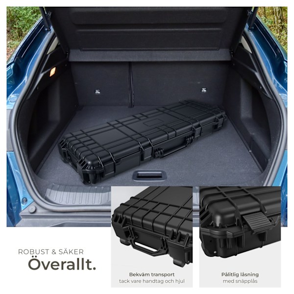 tectake Universalbox Vapenfodral lång Svart