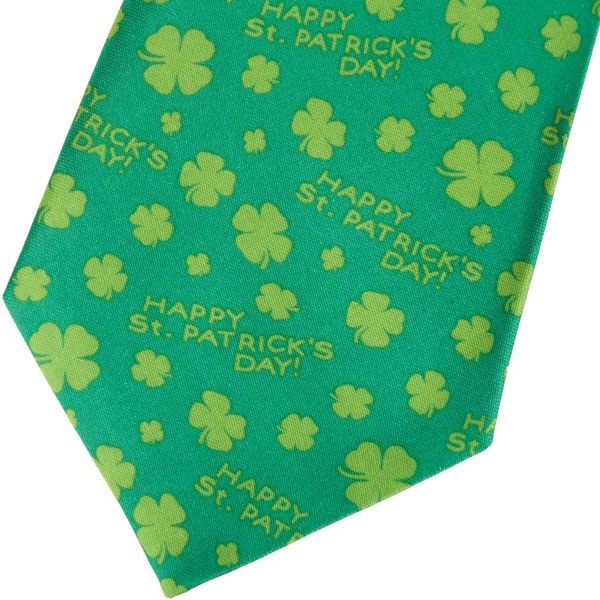 tectake St. Patrick’s Day slips med klöver och text Grön