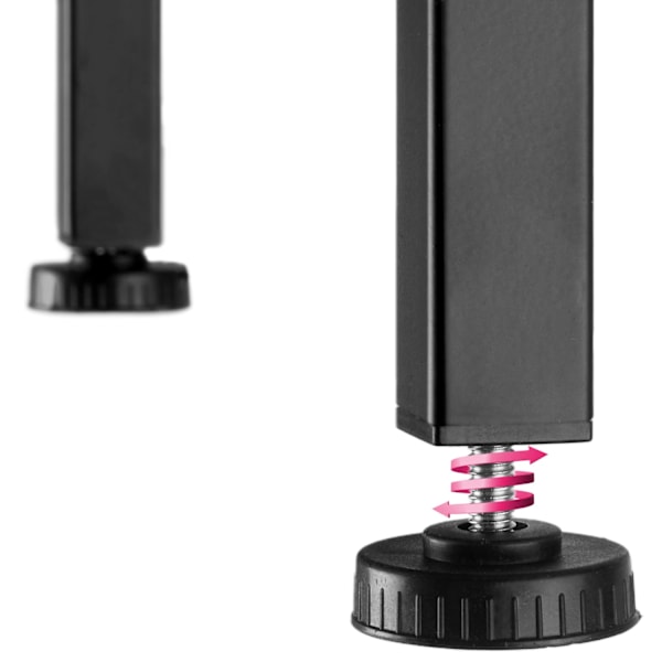 tectake 2 Barstolar Bodie Svart