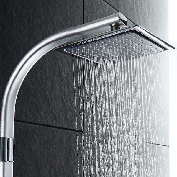 tectake Duschpanel SF-8612 Regndusch med handdusch grå