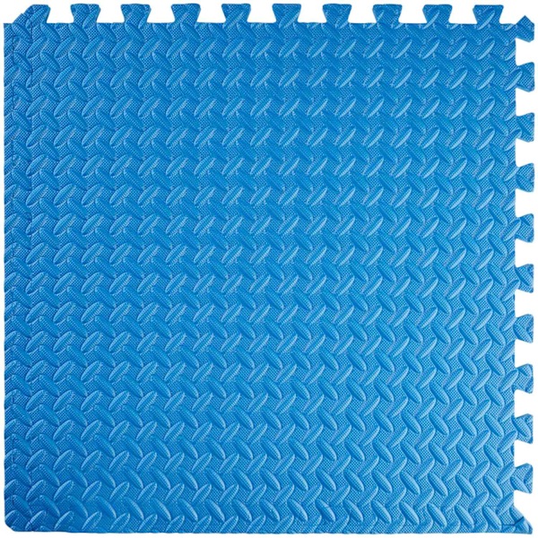 tectake Träningsmatta 12-pack Blå
