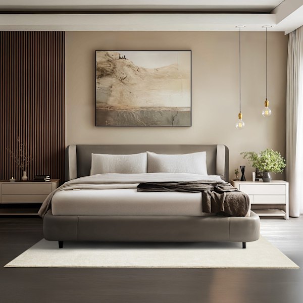 Kortluggig matta Soft Zone - creme, 140 x 200 cm Grädde