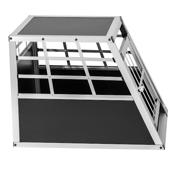tectake Hundbur singel med rak baksida - 54 x 69 x 50 cm Svart