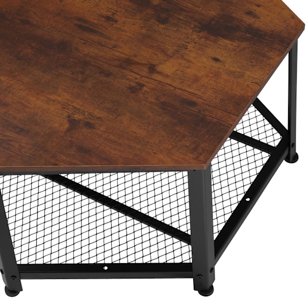tectake Soffbord Norwich Mörkbrun