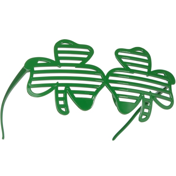 tectake St. Patrick’s Day roliga glasögon klöver med ränder Grön