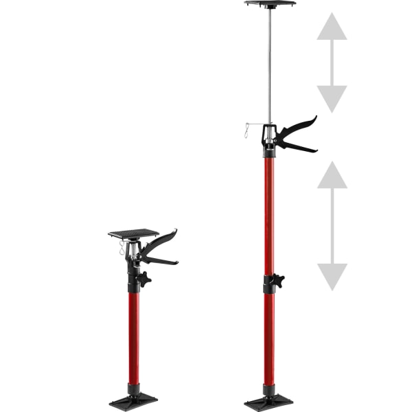 tectake 2 Teleskopstötta till dörr Röd