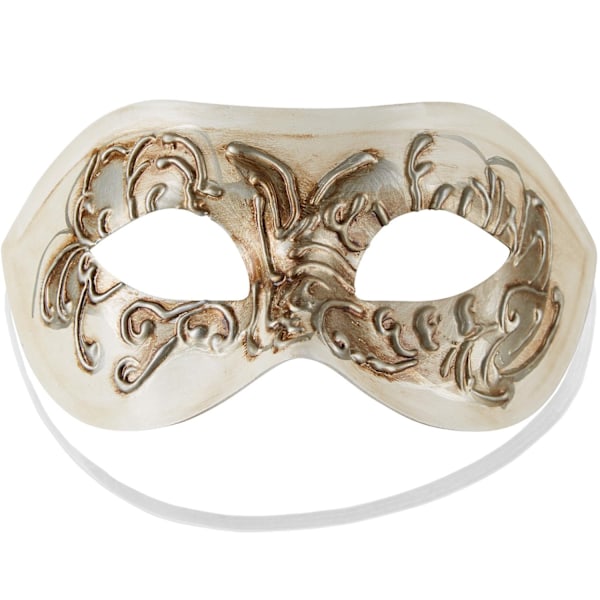tectake Venetiansk mask med utsmyckningar Beige