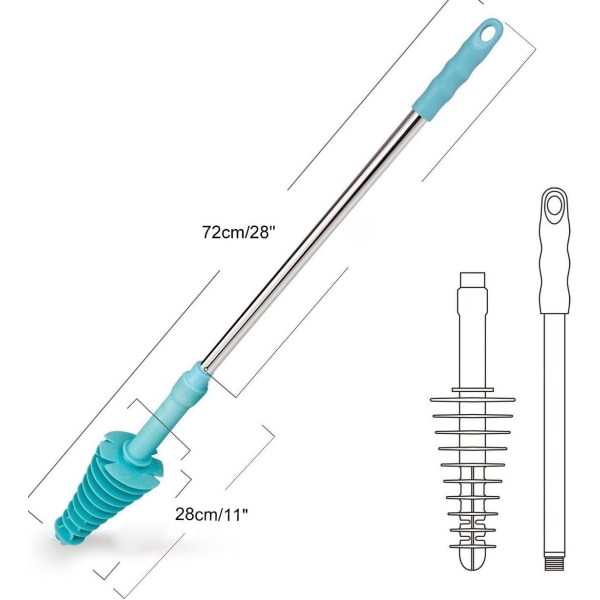 Toalettpropp Unblocker Sugkopps-Piston Typ Siphon-Typ*