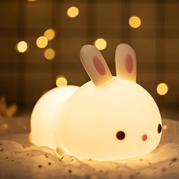 Mubarek Bunny Lamp, Silikon Squishy Cute Night Light, Kids Toddl