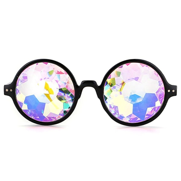 Kalejdoskopglasögon för Raves Rainbow Prism Diffraction Crystal