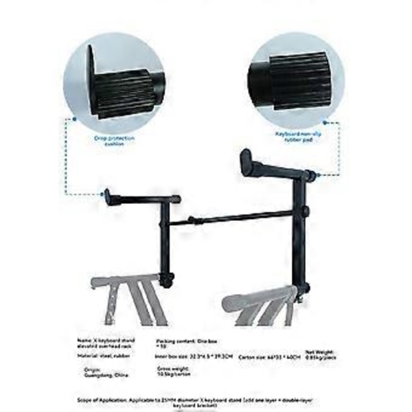Justerbart elektroniskt piano andra nivåer stativ pianostativ elektriskt pianostativ justerbart stabilt tangentbordställ