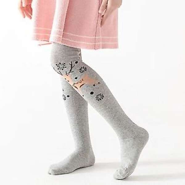 Sammanfogade flicktights ålder säsong stickning bomullsstrumpor barn dans julstrumpor i tjocka barnkläder strumpbyxor Xxl(140-150cm) 4