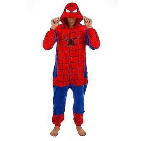 Superhjälte Spindelmannen Batman Onesie Kigurumi Fancy Dress Kostym Hoodie Pyjamas Z(Spiderman 85)